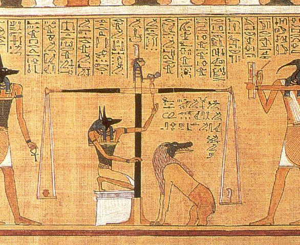 Egyptian papyrus: Heart as light as a feather